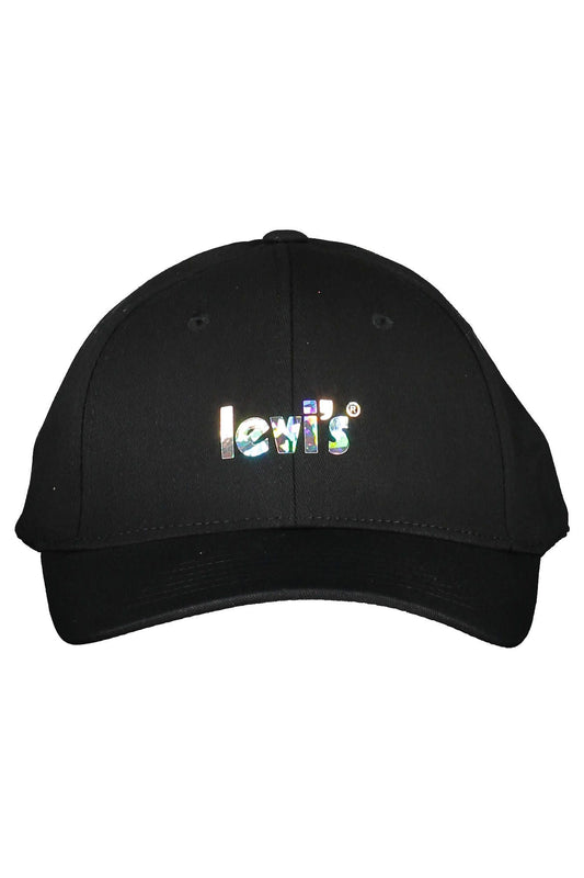 Chic Iridescent Visor Cap in Sleek Black