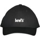 Classic Visored Black Cotton Hat