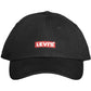 Chic Embroidered Visor Cap in Elegant Black