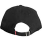 Chic Embroidered Visor Cap in Elegant Black