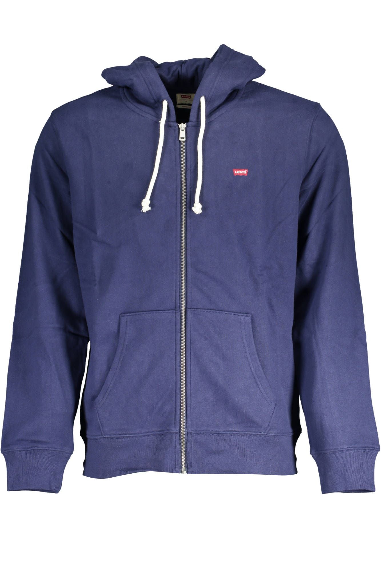 Chic Blue Hooded Sweatshirt with Logo