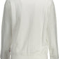 Chic White Cotton Logo Sweatshirt