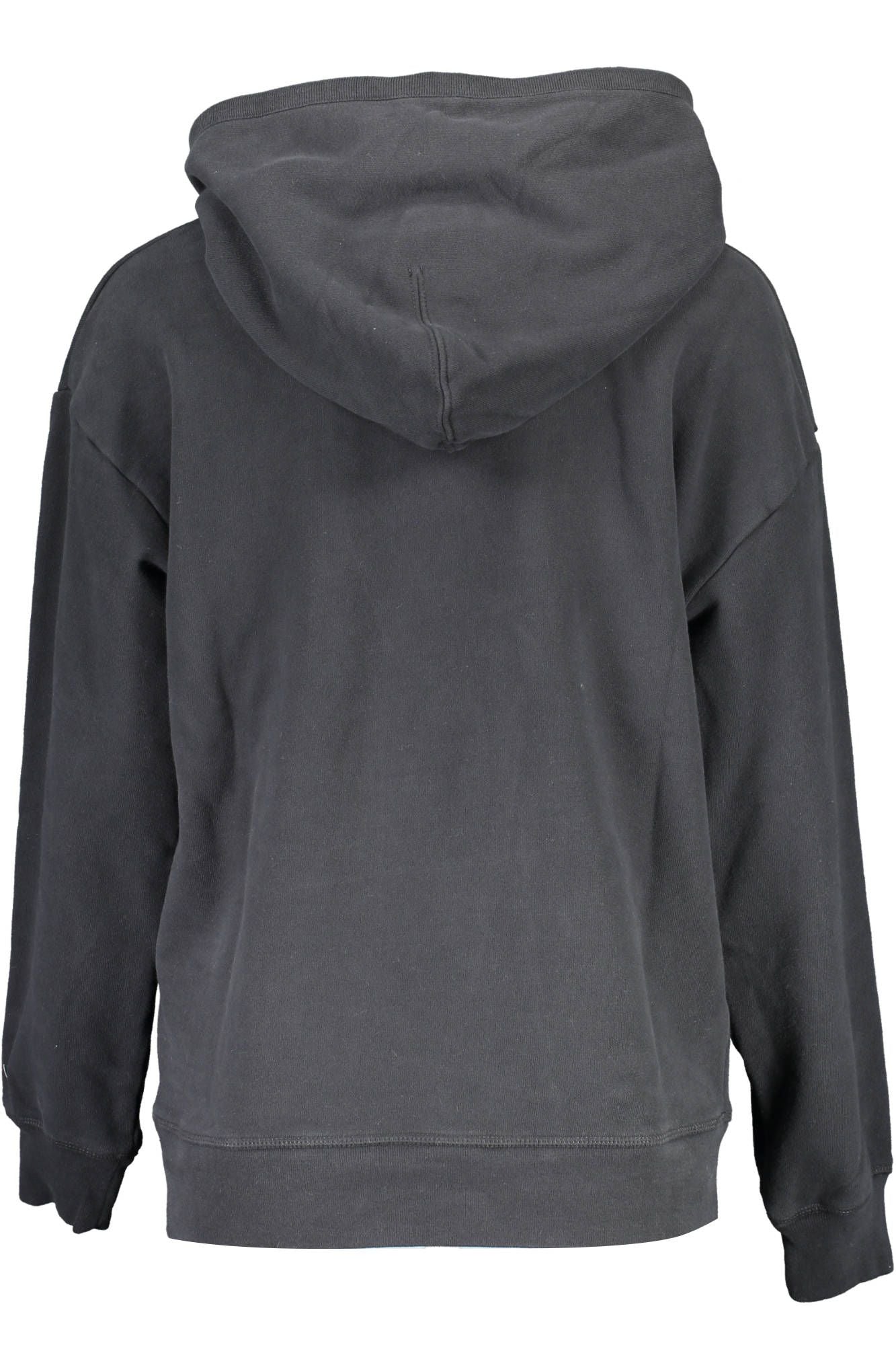 Chic Cozy Black Hooded Sweatshirt