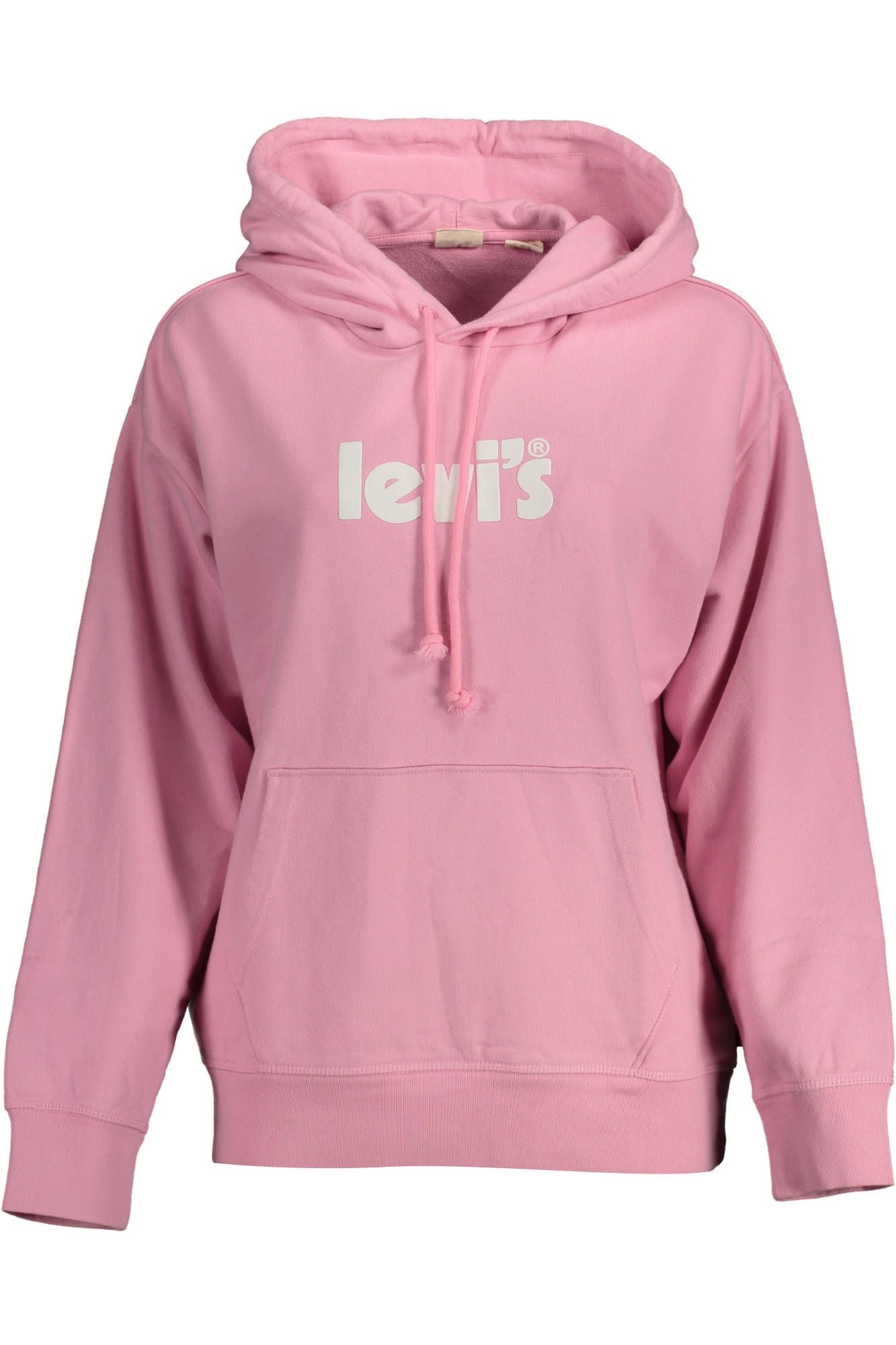 Chic Pink Hooded Cotton Sweatshirt