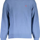 Chic Blue Crew Neck Logo Sweatshirt