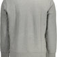 Chic Gray Cotton Sweater with Iconic Logo