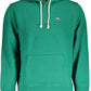 Green Cotton Hooded Sweatshirt with Logo