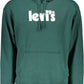 Chic Green Hooded Cotton Sweatshirt