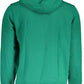 Green Cotton Hooded Sweatshirt with Logo
