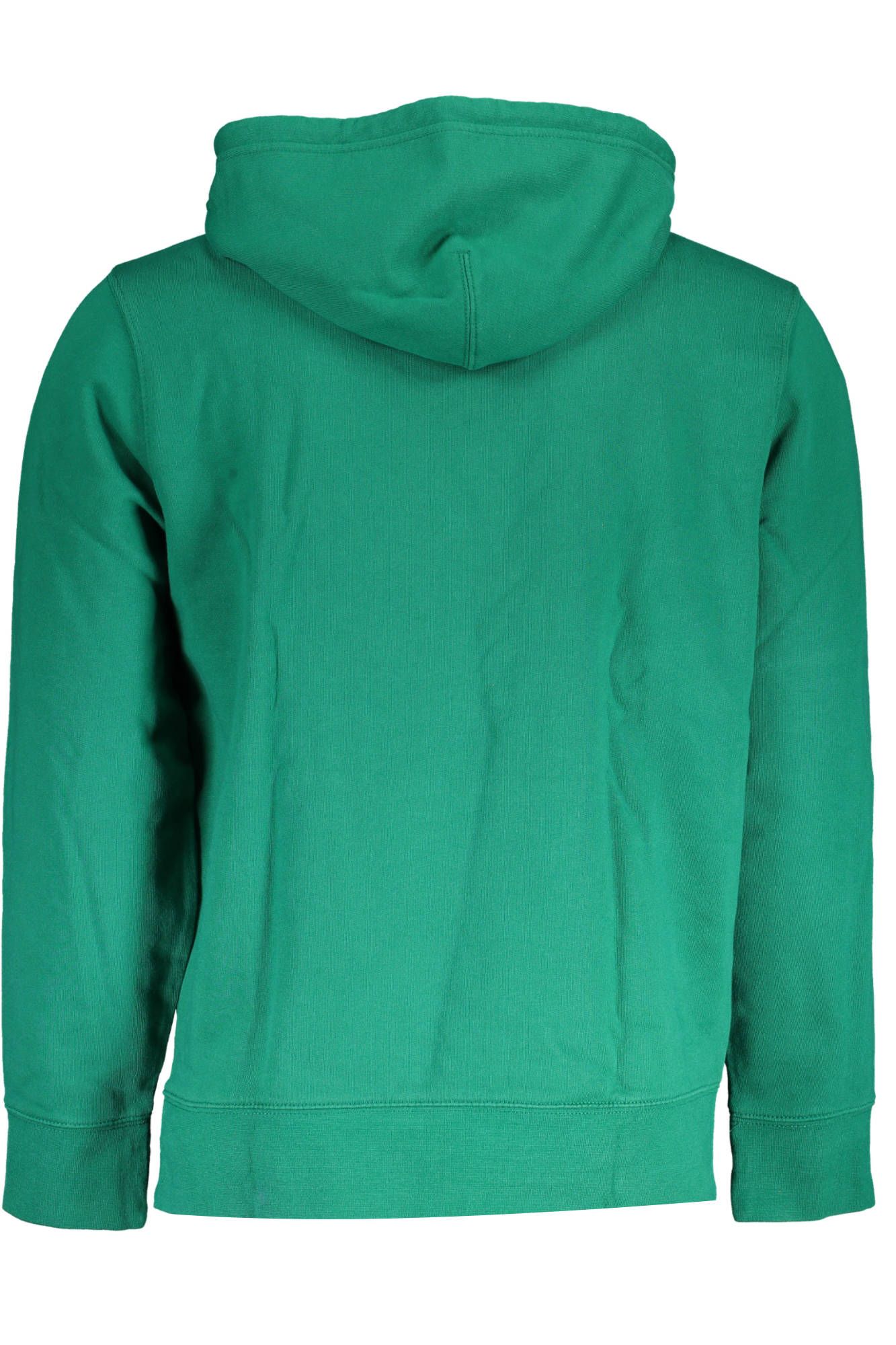 Chic Green Cotton Hooded Sweatshirt