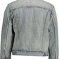 Chic Long-Sleeved Denim Jacket in Light Blue