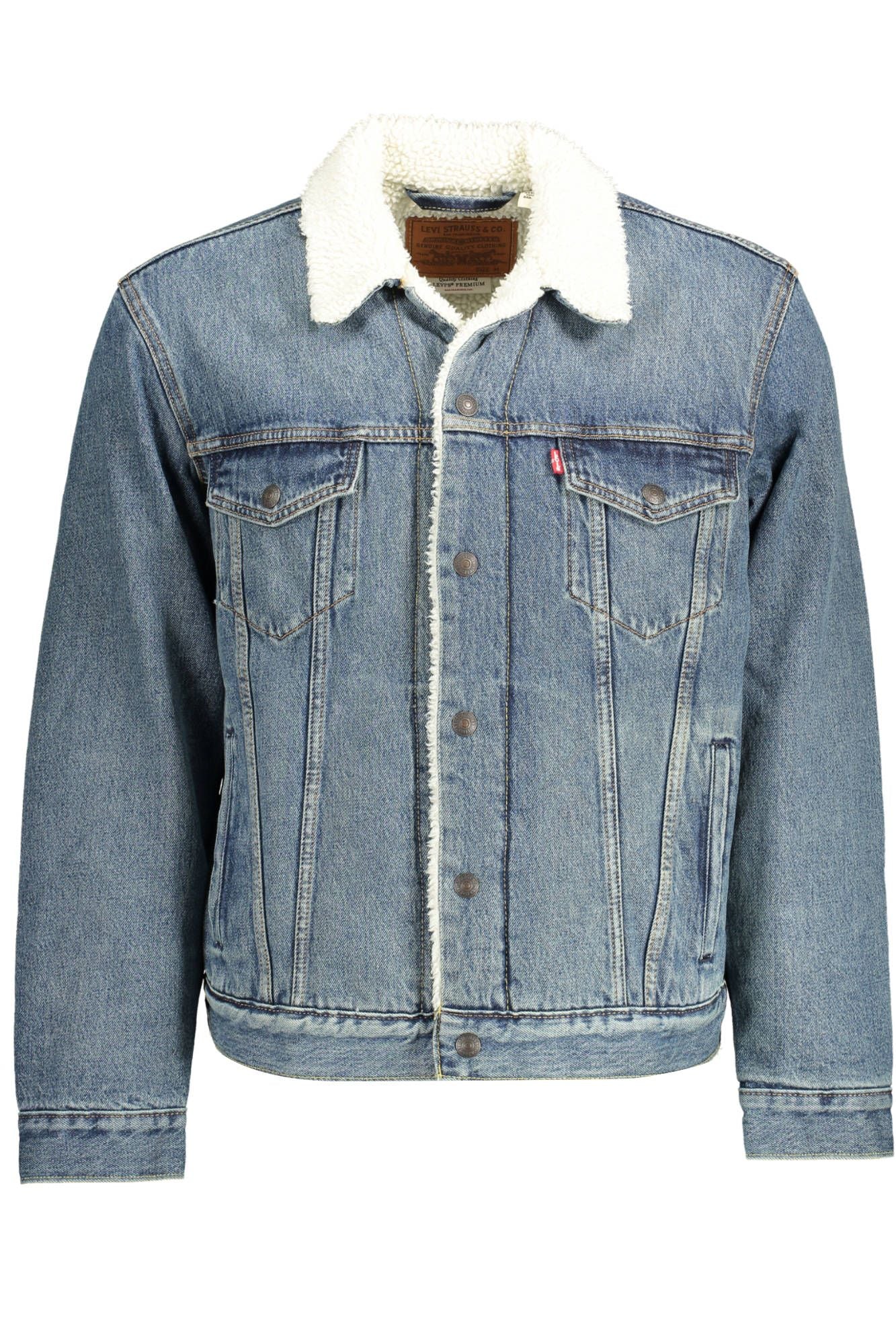 Classic Blue Denim Padded Jacket