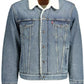 Chic Denim Blue Long-Sleeve Jacket