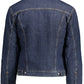 Classic Blue Denim Jacket with Padded Warmth