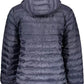 Chic Blue Hooded Jacket with Embroidered Logo