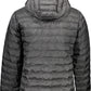 Sleek Hooded Casual Jacket in Jet Black