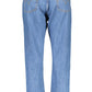 Chic Blue Cotton 5-Pocket Jeans for Women