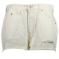 Chic White Denim Shorts with Classic Appeal