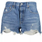 Chic Vintage 501 Denim Shorts with Worn Effect