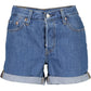 Chic Blue Cotton Denim Shorts
