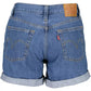 Chic Blue Cotton Denim Shorts
