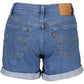 Chic Blue Cotton Denim Shorts