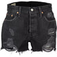 Chic Worn Effect Levi's 501 Shorts in Black