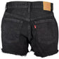 Chic Worn Effect Levi's 501 Shorts in Black