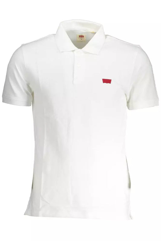 Chic Slim-Fit White Cotton Polo