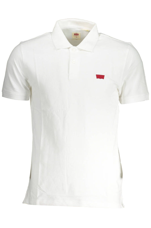 Chic White Slim-Fit Cotton Polo Shirt