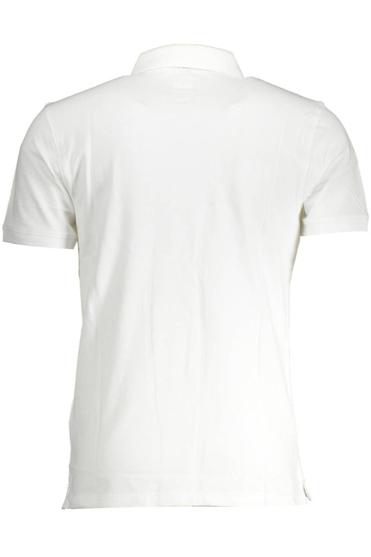 Chic White Slim-Fit Cotton Polo Shirt