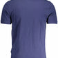 Svelte Blue Cotton Polo with Chic Logo Accent