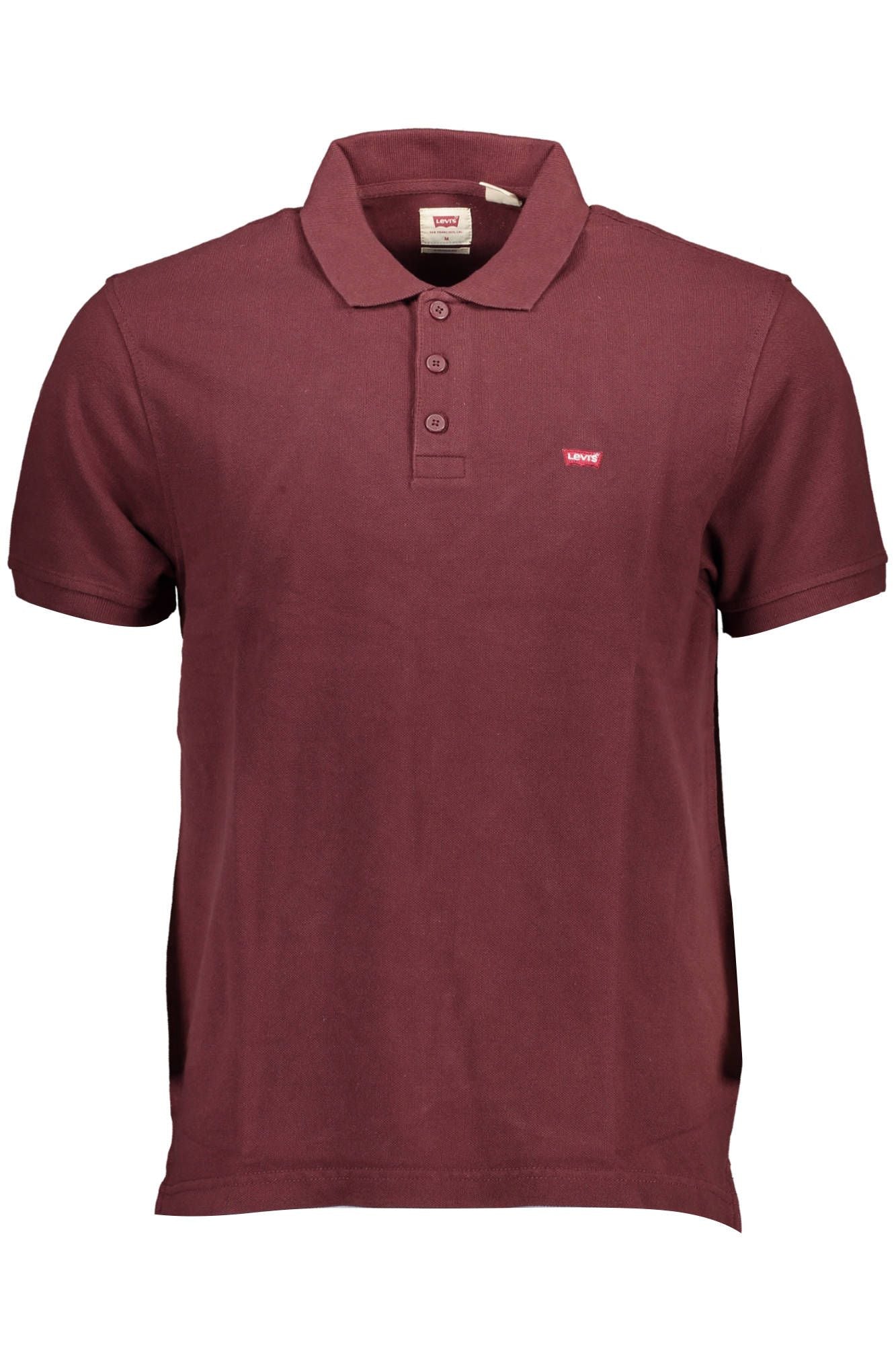Classic Red Polo Shirt with Logo Detail