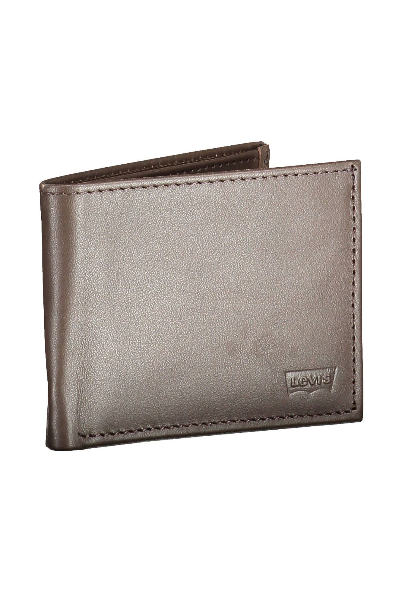 Elegant Leather Wallet with Logo Detail