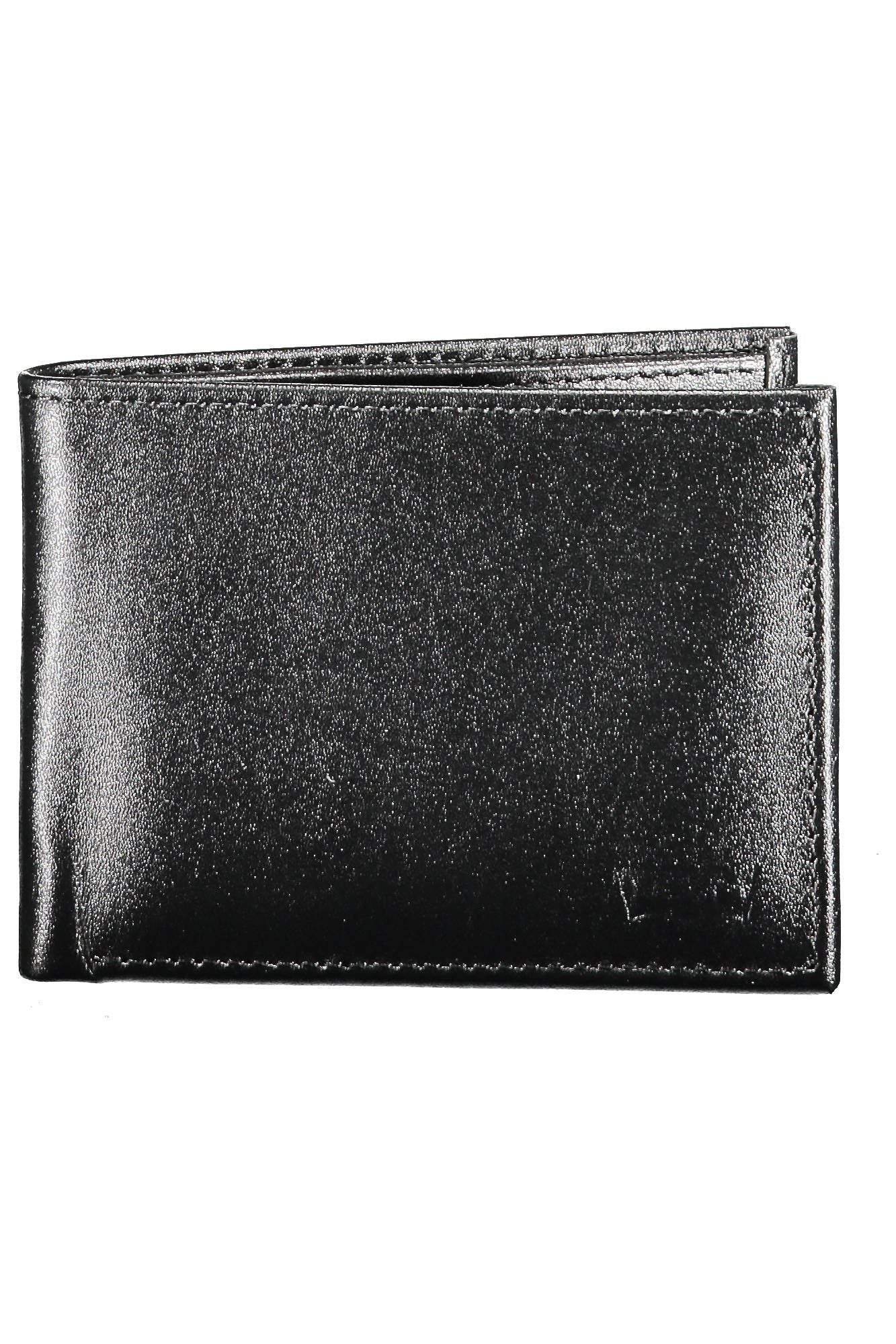 Elegant Black Leather Bifold Wallet