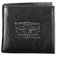 Sleek Black Leather Wallet with Coin Purse