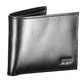 Sleek Black Leather Bi-Fold Wallet