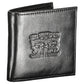 Sleek Black Leather Wallet with Coin Purse