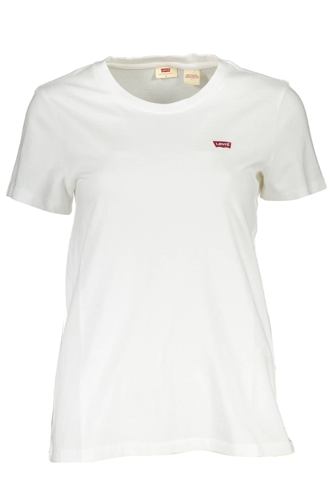 Chic White Cotton Logo Tee