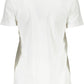 Chic White Cotton Logo Tee