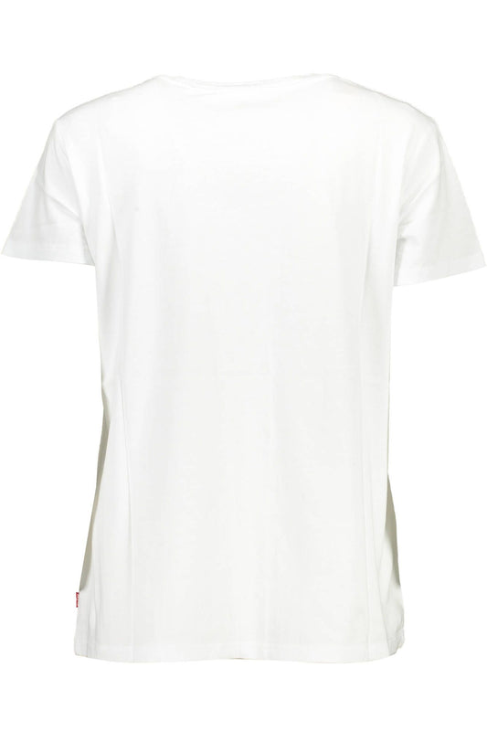 Classic White Printed Cotton Tee