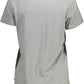 Chic Gray Logo Print Tee for Casual Elegance