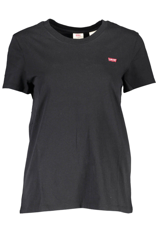 Chic Black Logo Tee for Everyday Elegance