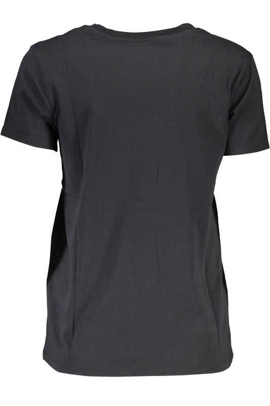 Chic Black Logo Tee for Everyday Elegance