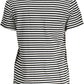 Chic Black Cotton Tee with Classic Logo