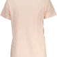 Chic Pink Logo Tee with Short Sleeves