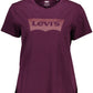Chic Purple Cotton Tee with Iconic Logo