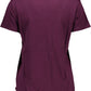 Chic Purple Cotton Tee with Iconic Logo