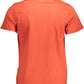 Vibrant Orange Classic Tee with Logo Detail