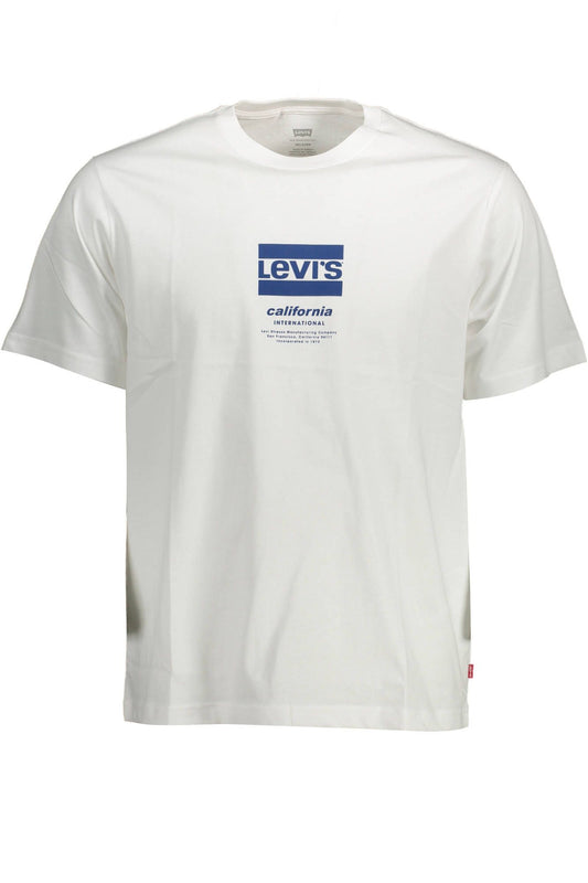 Classic White Crew Neck Logo Tee